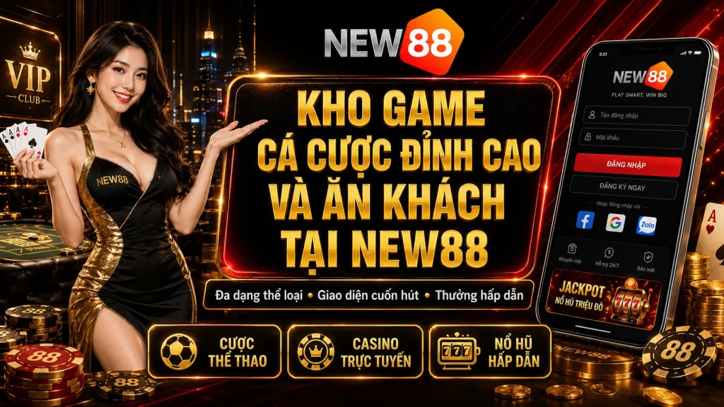 Kho game cá cược đỉnh cao và ăn khách tại NEW88 