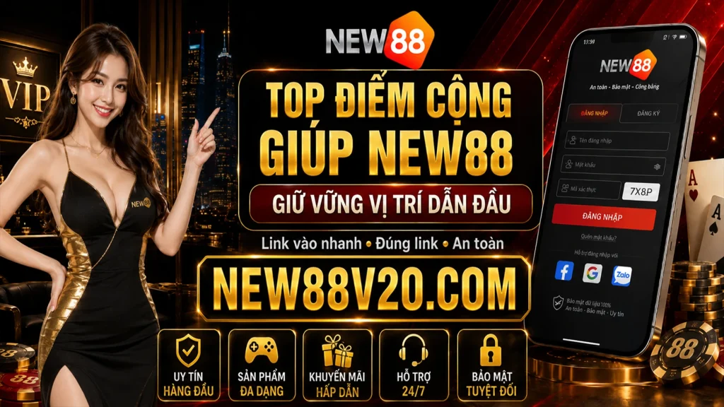 Top điểm cộng giúp NEW88 giữ vững vị trí dẫn đầu 